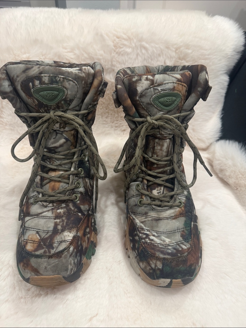 Camo Tactical Hiking Boots Camouflage High-Top Size 40 / US Men's 7-8